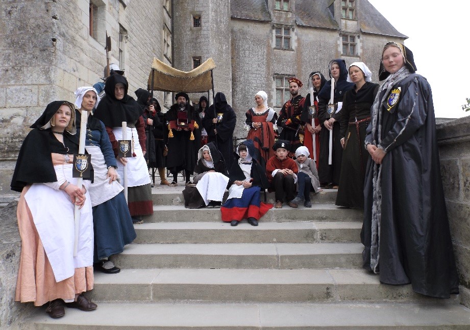 Animation au chateau de Langeais en 2018 avec les Lothringen Landsknecht